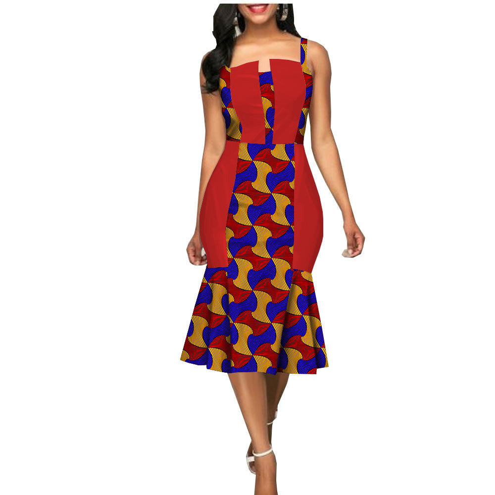 African Custom Summer Dress Women'S Party Dress African Clothes Summer Dress