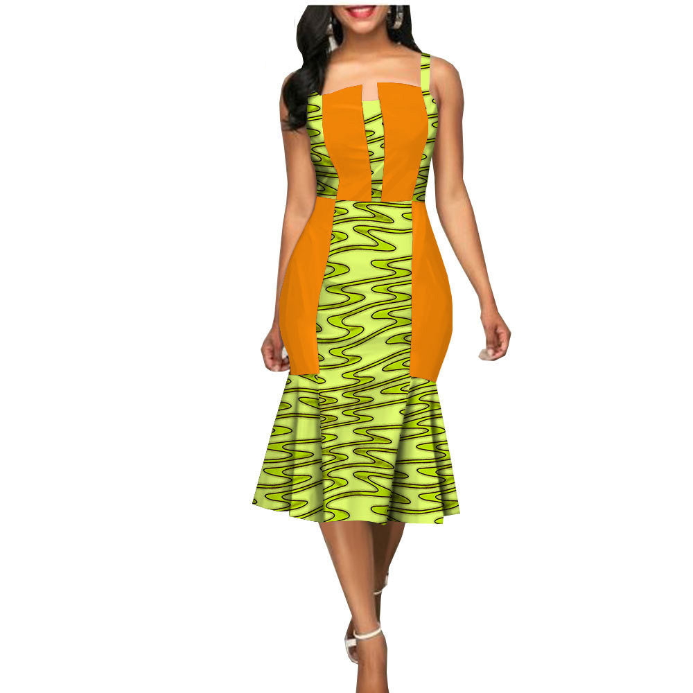 African Custom Summer Dress Women'S Party Dress African Clothes Summer Dress