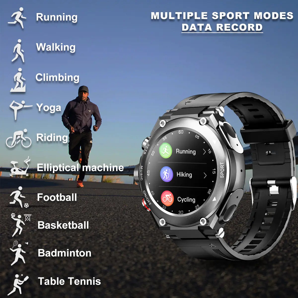 Smart Watch with Earbuds