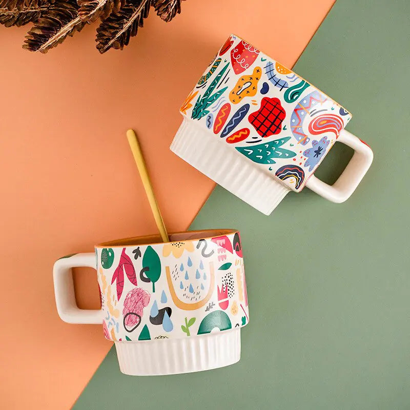 DIY Hand-Painted Ceramic Mug