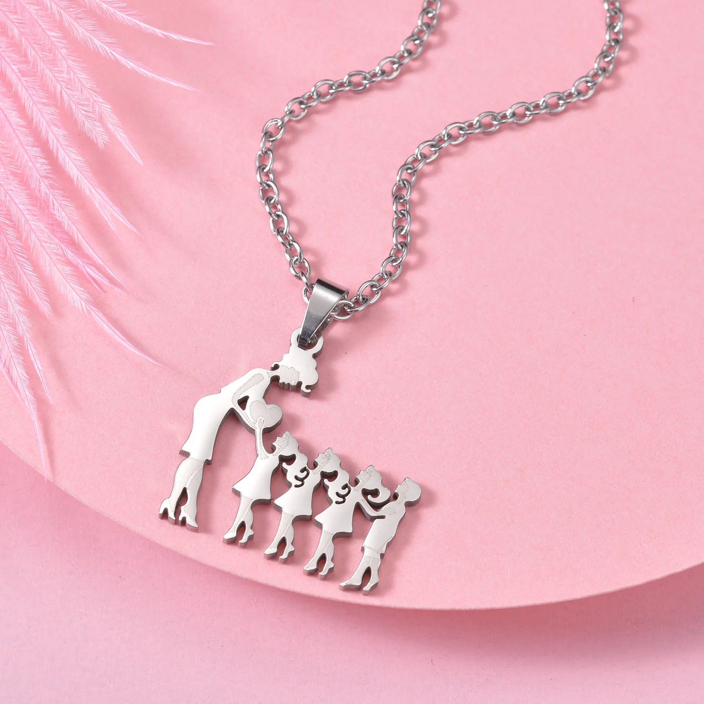 Family Silver Necklaces