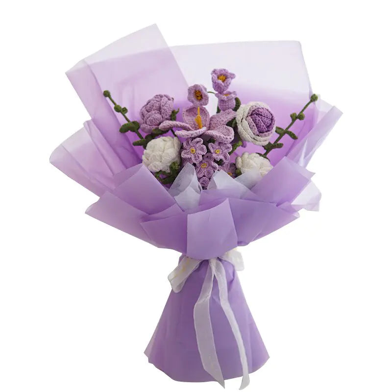 Artificial Knitting Flowers Bouquet